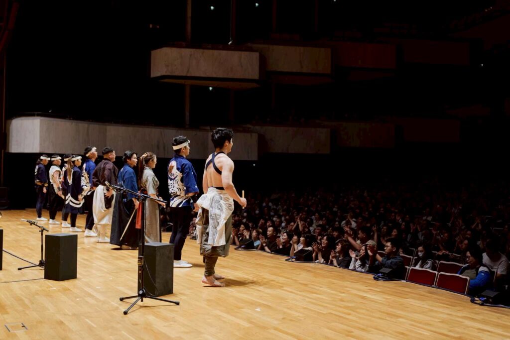 台湾・國家音樂廳で行われたまといの会の和太鼓公演